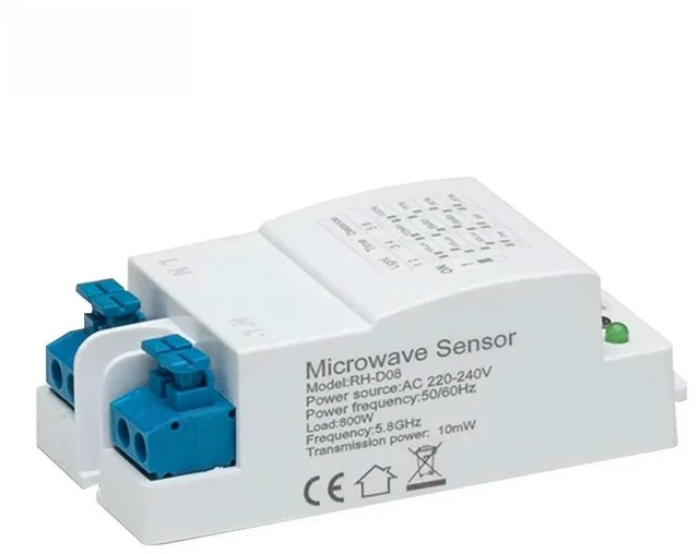 Alt view image 2 of 3 - AC220-240V 5.8G Microwave Radar Sensor Switch DIP Radar Sensor Module Motion Detector RH-D08