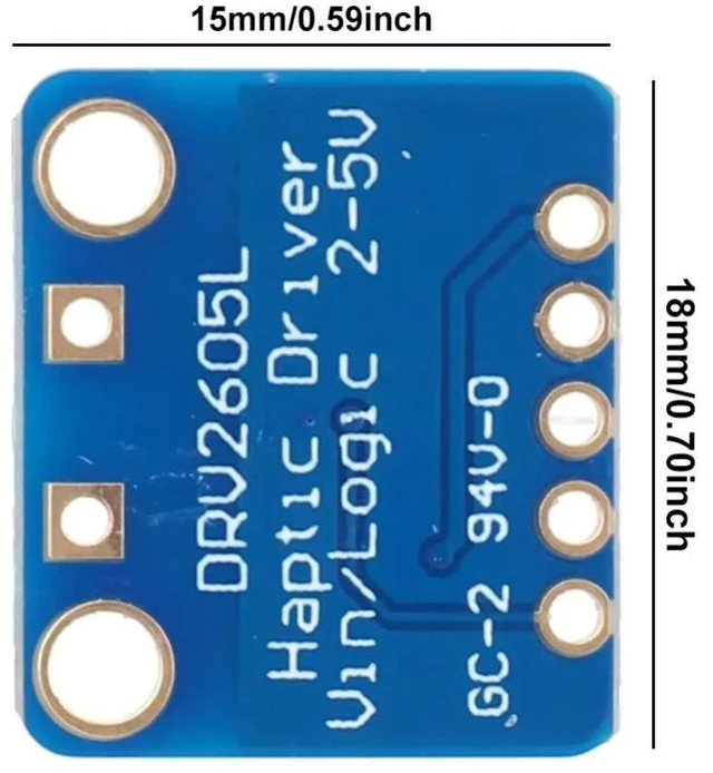 Alt view image 3 of 3 - DRV2605L Haptic Motor Controller Driver Module