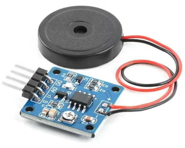 Alt view image 2 of 3 - 10pcs/lot 5V Piezoelectric Film Vibration Sensor Switch Module TTL Level Output for