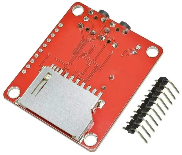 Alt view image 3 of 3 - VS1053 module MP3 recording tape pin development board onboard recording function