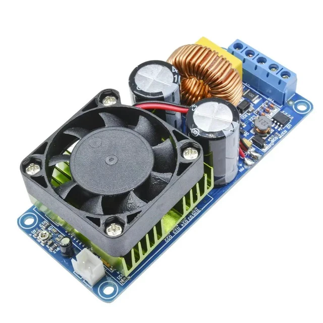 Alt view image 3 of 3 - IRS2092S 500W Mono Channel Digital Amplifier Class D HIFI Power Amp Board + FAN