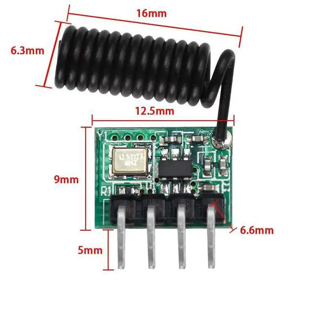Alt view image 2 of 3 - 10pcs/lot Low Power Consumption 433MHz RF Remote Control Receiver Module Long Distance Electronic Components