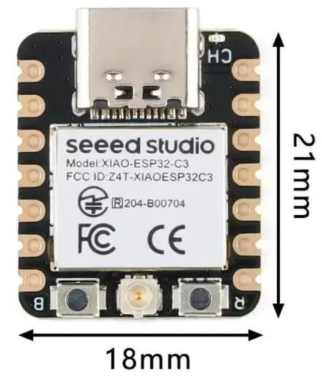 Alt view image 2 of 3 - Seeed Studio XIAO ESP32C3 Development Board Thumb TYPE-C Module