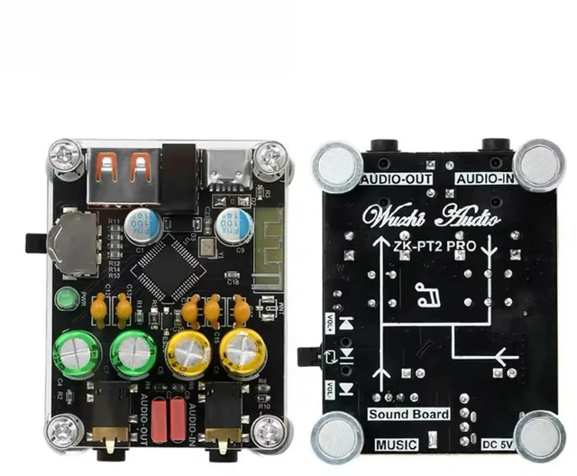 Main image of ZK-PT2-RPO Audiophile-Grade Decoding Board Zero-Noise for Bluetooth 5.1 Amplifier Module HiFi Decoder Isolated Electronic