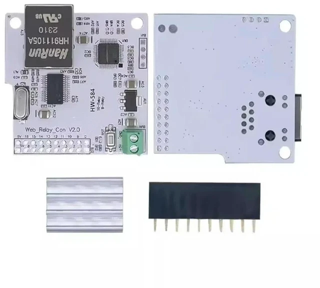 Alt view image 2 of 3 - ENC28J60 16-channel W5100 Network Control Switch 5V Network Relay Module Internet of Things