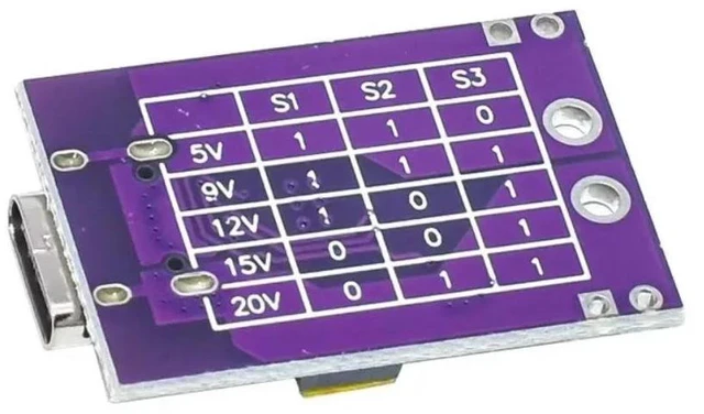 Alt view image 3 of 3 - 10pcs/lot PD/QC/AFC fast charging decoy trigger supports 5V 9V 12V 15V 20V fixed voltage output