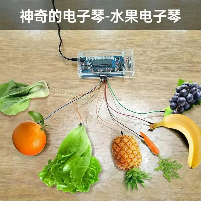 Alt view image 2 of 3 - DC5V Magical Fruit Electronic Seven Vegetables Music Note Piano Touch Electronic Piano DIY Parts
