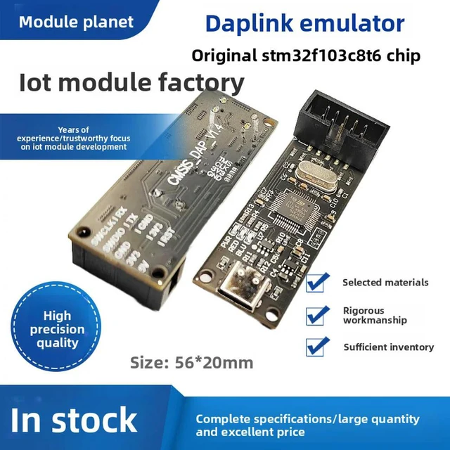 Alt view image 2 of 3 - CS DAP/DAPLink Emulator STM32 Debugger Downloader JTAG/SWD/Serial Port Open Source