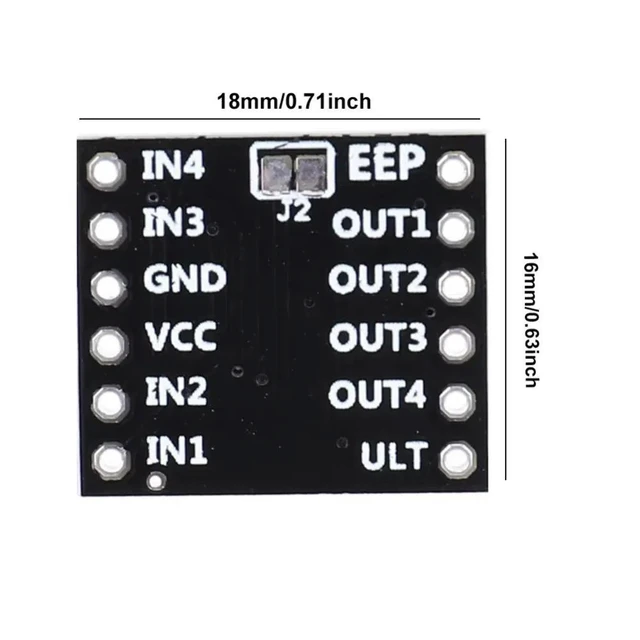 Alt view image 3 of 3 - 10pcs/lot 2 Channel DC Motor Drive Module DRV8833 Motor Drive Module