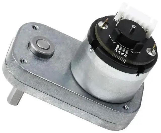 Alt view image 2 of 3 - Waveshare L-shaped Permanent Magnet DC Gear Motor, Magnetic Hall Encoder, All-l Gear Motor