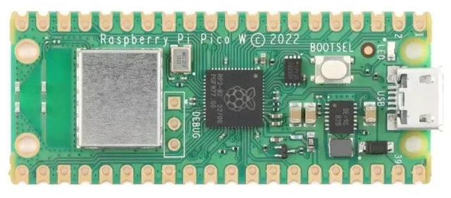 Alt view image 3 of 3 - Raspberry Pi Pico W Microcontroller Development Board RP2040 Dual Core Processor