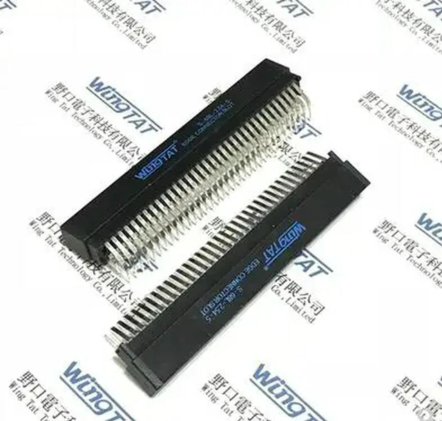 Alt view image 2 of 3 - 10PCS S-62L-2.54-5 62P Goldfinger bent foot slot EDGE CONNECTOR SLOT
