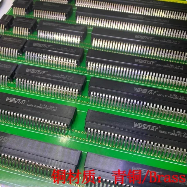 Alt view image 3 of 3 - 10PCS S-62L-2.54-5 62P Goldfinger bent foot slot EDGE CONNECTOR SLOT