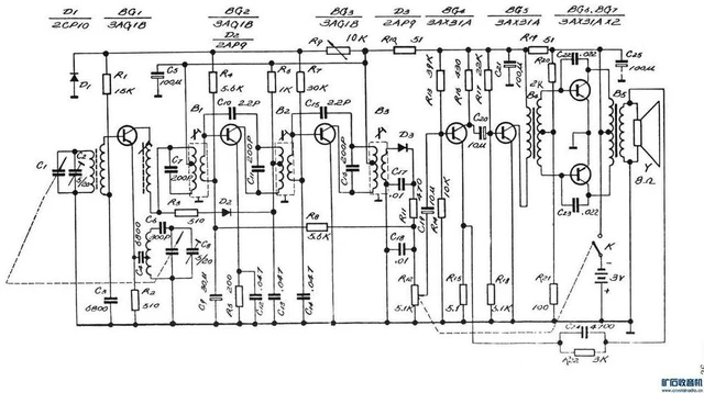 Alt view image 2 of 3 - Red Light 753 Radio 1:1 Replica Empty Board Tube Medium Wave Empty Board DIY Nostalgic Radio Circuit Boards