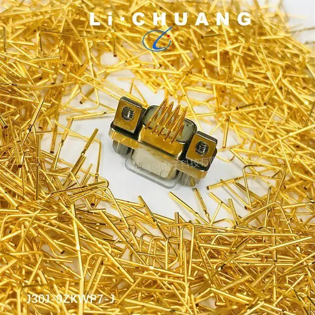 Alt view image 3 of 3 - J30J Bent-Pin Soldered Connector Gold-Plated Plug ZKW ZKW-J