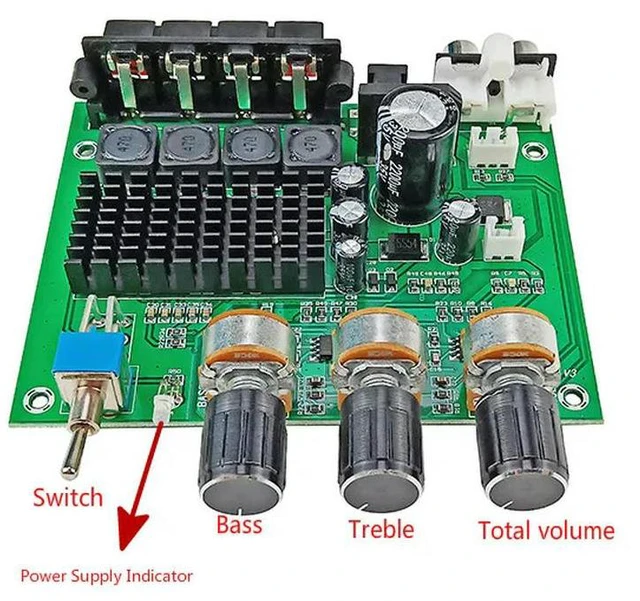 Alt view image 2 of 3 - TPA3116D2 Digital Amplifier Board 2*80w Dual Channel Audio Amplifier Module High-power XH-M570 Module