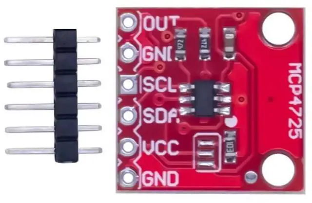 Alt view image 2 of 3 - 10pcs MCP4725 Module I2C DAC Breakout Module Development Board 12-bit DAC Digital Analog Development Board