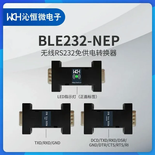 Alt view image 3 of 3 - BLE232-NEP Bluetooth Serial RS232 Power-Free Converter