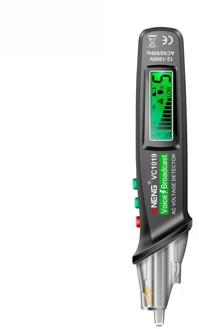 Alt view image 2 of 3 - ANENG VC1019 ligent Voice Broadcast Tester Pen 12V-1000V Infrared Sensor Positioning Voltage Tester Electric Wire OEM
