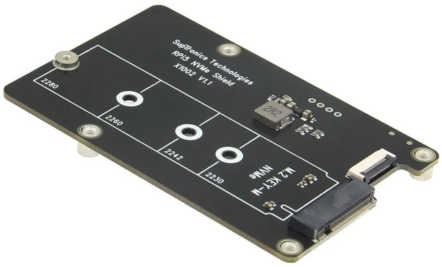 Main image of PCIe M.2 NVMe SSD Board - Geekworm X1002 for Raspberry Pi 5
