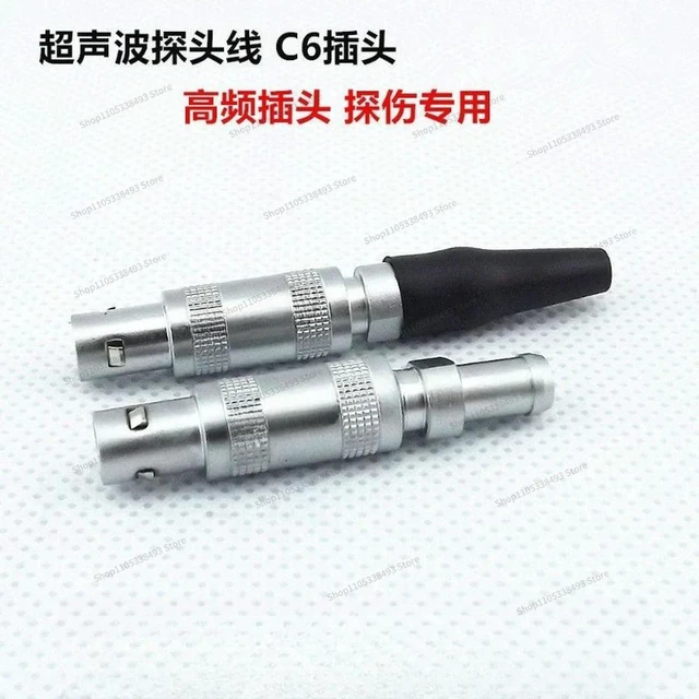 Main image of For C6 Plug FFA.0S Male Ultrasonic Probe Wire Connector Flaw Detector Non-destructive Testing Connector Connector