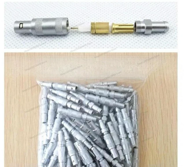 Alt view image 3 of 3 - For C6 Plug FFA.0S Male Ultrasonic Probe Wire Connector Flaw Detector Non-destructive Testing Connector Connector