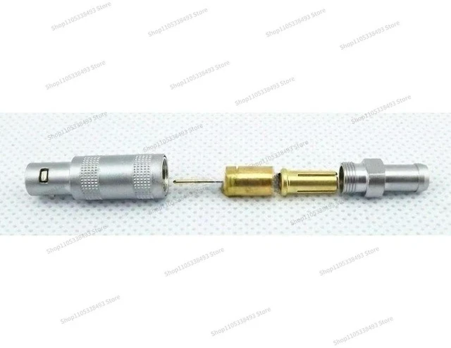 Alt view image 2 of 3 - For C6 Plug FFA.0S Male Ultrasonic Probe Wire Connector Flaw Detector Non-destructive Testing Connector Connector