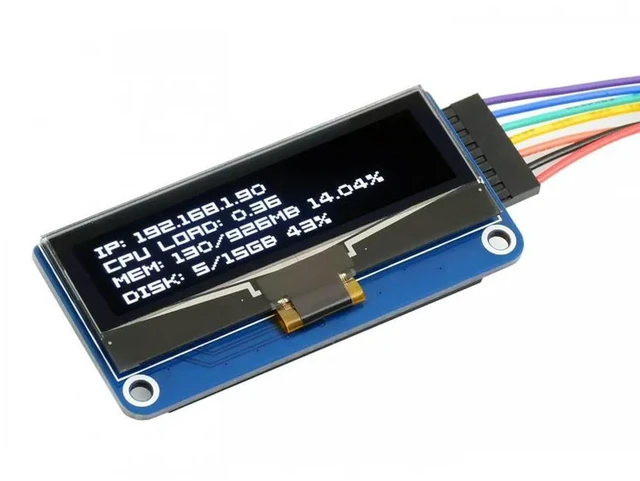 Main image of Waveshare 128×32, 2.23inch OLED display HAT for Raspberry Pi