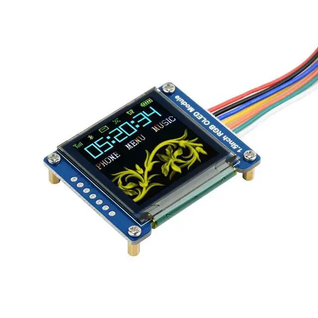Alt view image 2 of 2 - 1.5inch RGB OLED Display Module, 65K RGB Colors, 128×128, SPI Waveshare