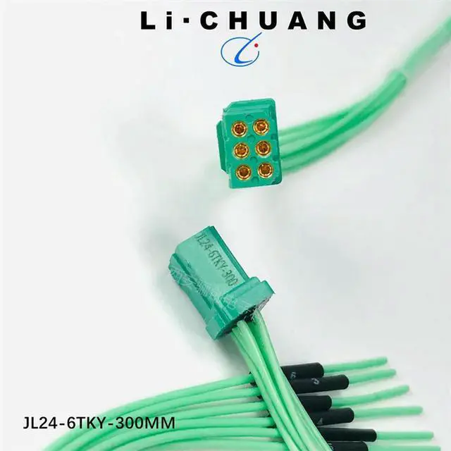 Main image of 1pcs 6-pin Crimping Plug JL24-6TKY-300MM Gold-plated Connector