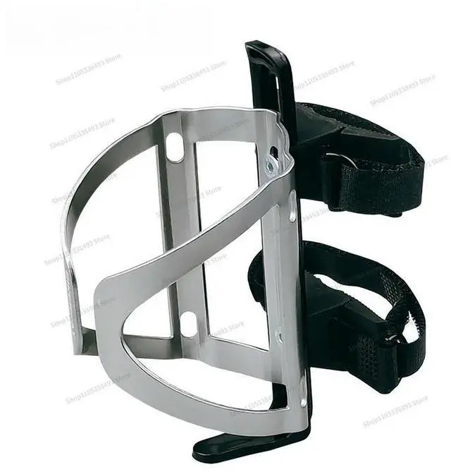 Alt view image 2 of 3 - For Bicycle Kettle Holder Adjustable Opening Mountain Road Bike Cup Holder Velcro Aluminum Alloy Water Cup Holder