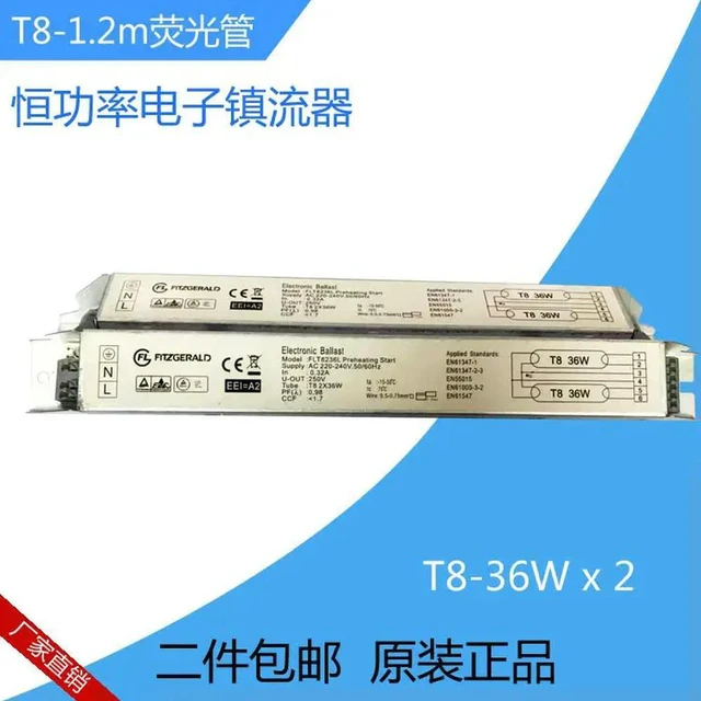Alt view image 3 of 3 - 36W Energy-Saving Lamp Ballast 1.2 Fluorescent Lamp Driver 1-to-2 Electronic Ballast Long Power Adapter