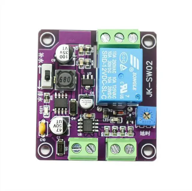 Main image of Single-channel Single-liquid Level Probe Float Switch Liquid Level Control Delay Adjustable Water Level Control Relay Circuit