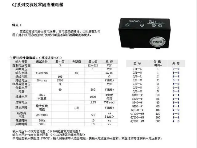 Alt view image 2 of 2 - Ultra Small Solid State Relay GJ3-L