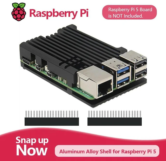 Main image of Raspberry Pi 5 Case | Passive Cooling| Aluminum Alloy Armor Shell Enclosure for Pi 5