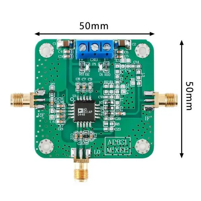 Alt view image 2 of 3 - AD831 0.1-500MHz 10dBm Gain High Frequency Radio Converter RF Mixer Inverter