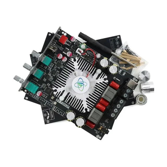 Alt view image 2 of 3 - XY-T2002P 200W+200W BT Digital Amplifier Board Module High and Low Frequency Adjustment TPA3223 for Home Theater