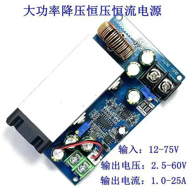 Alt view image 3 of 3 - 600W DC-DC Step-Down Constant Voltage Constant Current Adjustable Power Module for LED and Charging