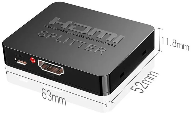 Alt view image 2 of 3 - MS9332/MS9334/MS9337 HDMI Splitter HDM1 into 2/4/8 1 in 2 Out HDMI Splitter