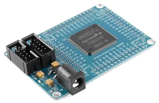 Alt view image 3 of 3 - ALTERA FPGA CycloneII Learning Board Module 5V EPCS4 4M Reset Switch Power Indicator EP2C5T144 Minimum System Development Board