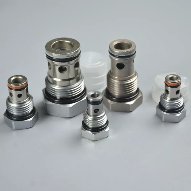 Alt view image 2 of 3 - Threaded Cartridge Check Valve CV12-20/DF12-01 Pressure Retaining Hydraulic Valve High Flow Rate