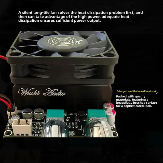 Alt view image 3 of 3 - DC18-50V ZK-6001 Active Subwoofer Pure Post Amplifier Board 600W Low-pass Filtering Mono Module