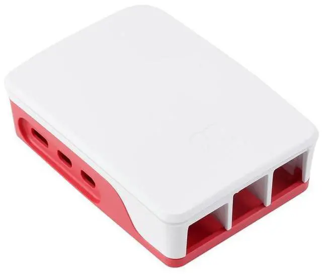 Alt view image 3 of 3 - Official Raspberry Pi Case for Raspberry Pi 5, Built-in Cooling Fan, Red/White Color Suitable For Raspberry Pi 5