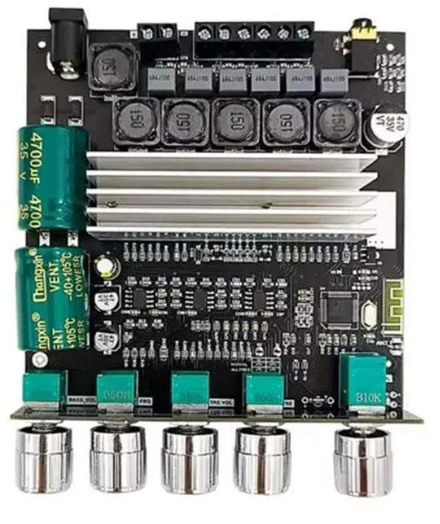 Alt view image 2 of 3 - ZK-TB22P 2.1-Channel for Bluetooth Audio Amplifier Board TPA3116 Module TWS Box Potentiometer for External Electronic Modules