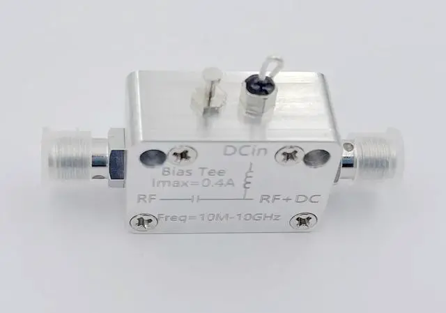 Main image of 10M-10G RF DC Blocker, SMA DC Feed, BiasTee, Coaxial Biaser, 400mA