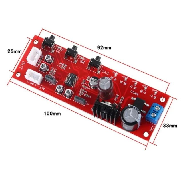 Alt view image 3 of 3 - 10pcs/lot DJ Equalizer Tone Board Bass Enhancement 3D Effects Power Amplifier PT2389 Front Level Sound Processing Electronic