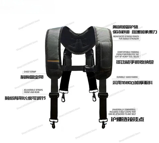 Alt view image 2 of 3 - For Double Shoulder Strap, Multifunctional Shoulder Strap, Electrician Repair, Quick Hanging Belt, Thickened Strap.