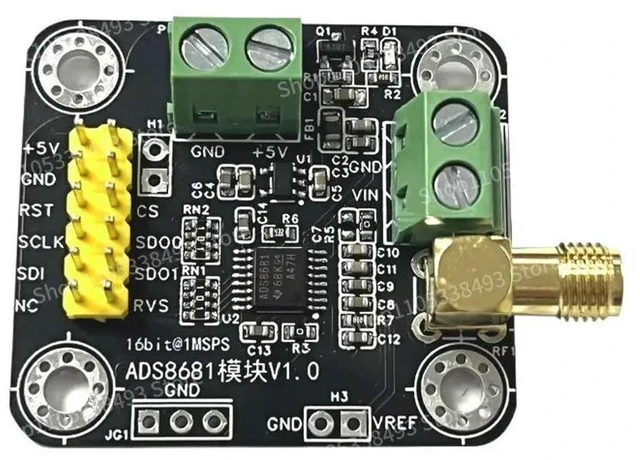 Main image of For ADS8681 Module, Analog-to-digital Converter 16-bit ADC Data Collection Sampling Rate 1MSPS Support Single and Double Stage