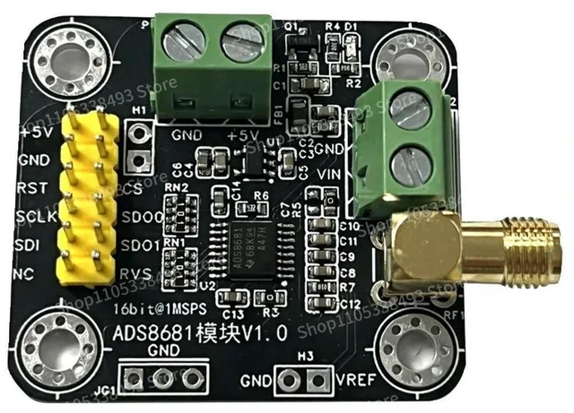 Alt view image 3 of 3 - For ADS8681 Module, Analog-to-digital Converter 16-bit ADC Data Collection Sampling Rate 1MSPS Support Single and Double Stage