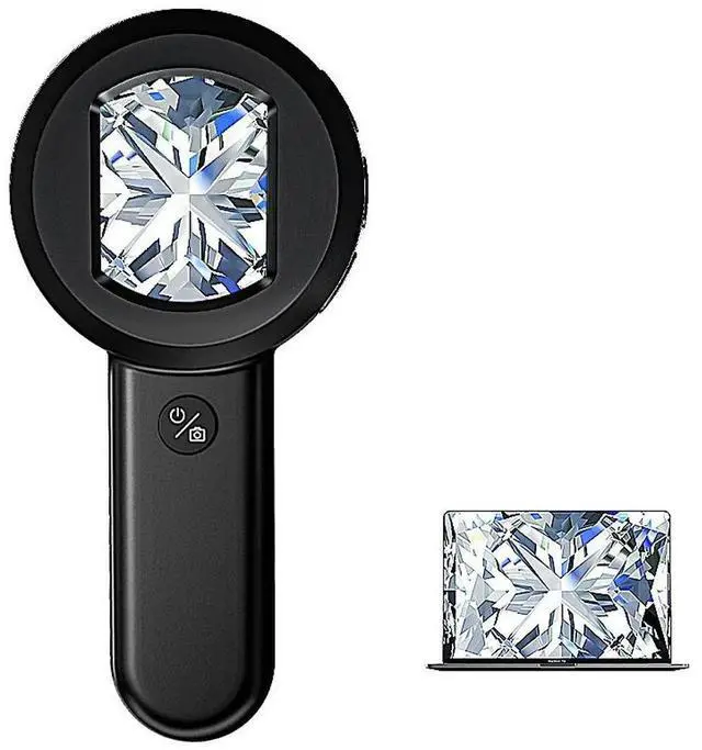 Main image of For Charging High Definition 100 Times Handheld Antique Jewelry Magnifying Glass Led Light Identification Diamond GIA Waist Edge